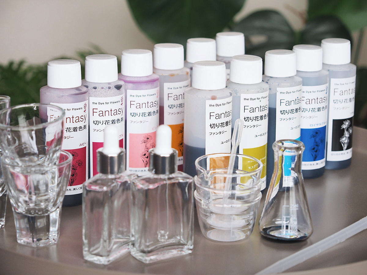 Suzeの色づくり ドライフラワーの染色